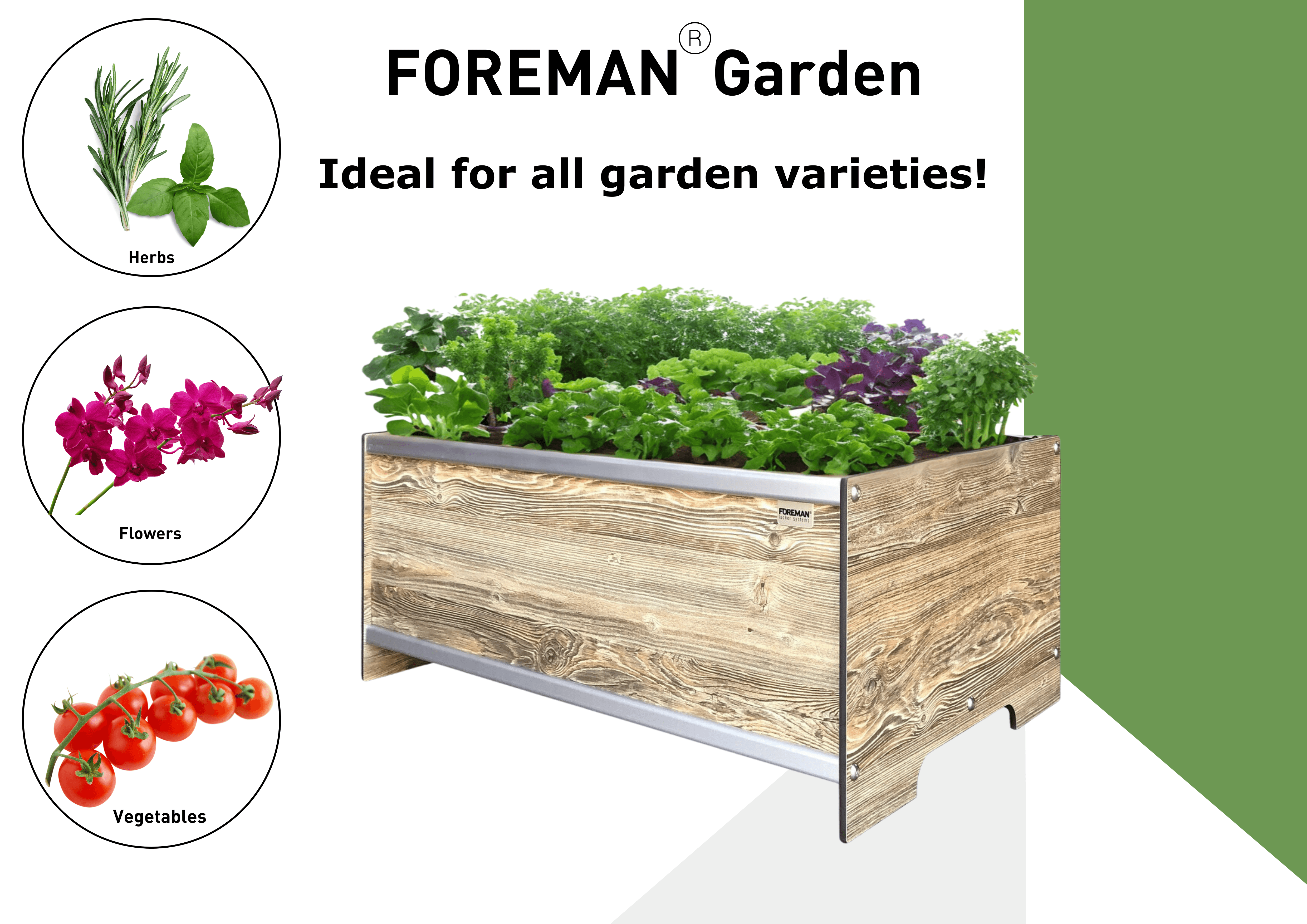 FOREMAN® Raised Garden Bed - Elevated w/ Drainage - FOREMAN® Products