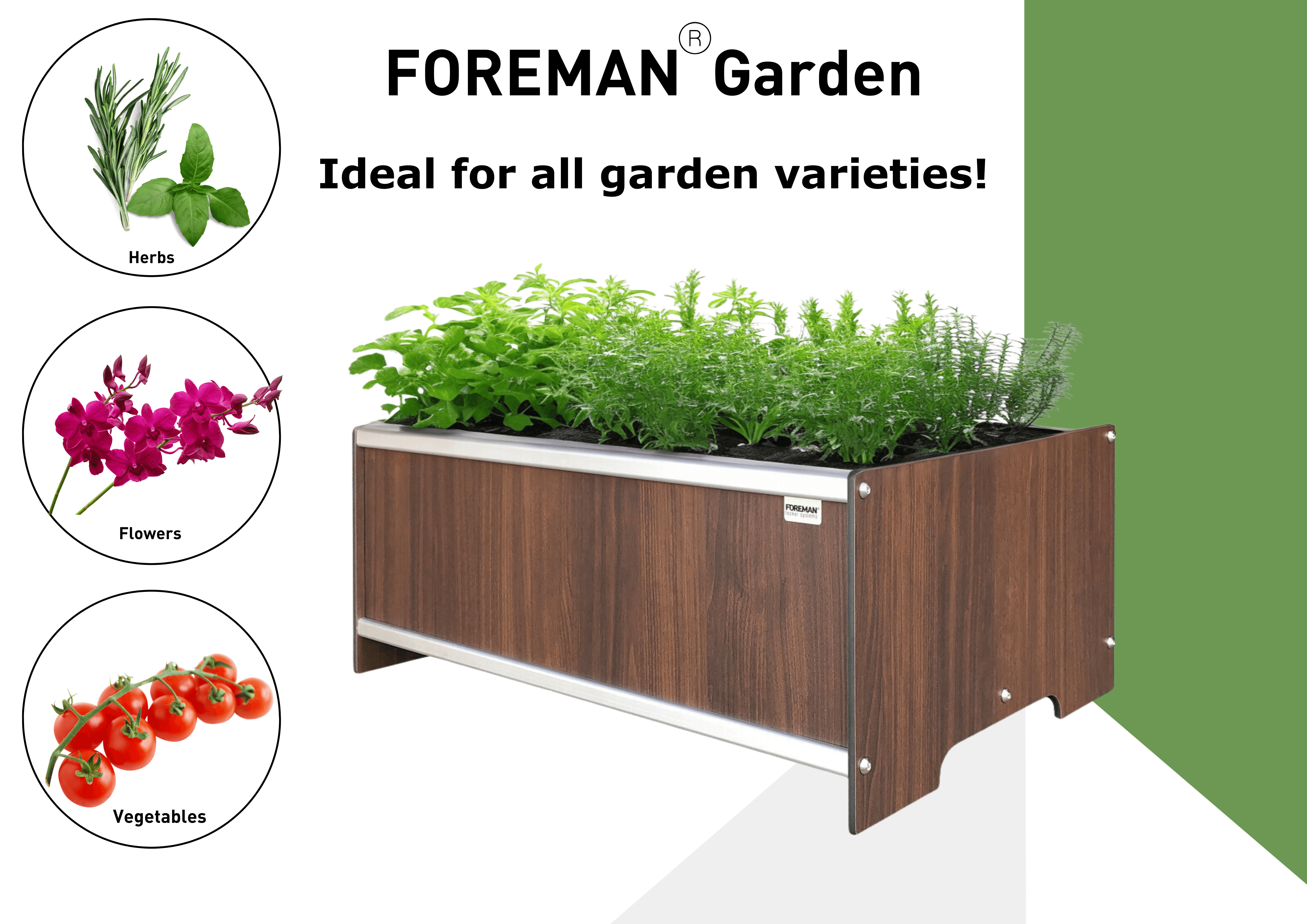 FOREMAN® Raised Garden Bed - Elevated w/ Drainage - FOREMAN® Products