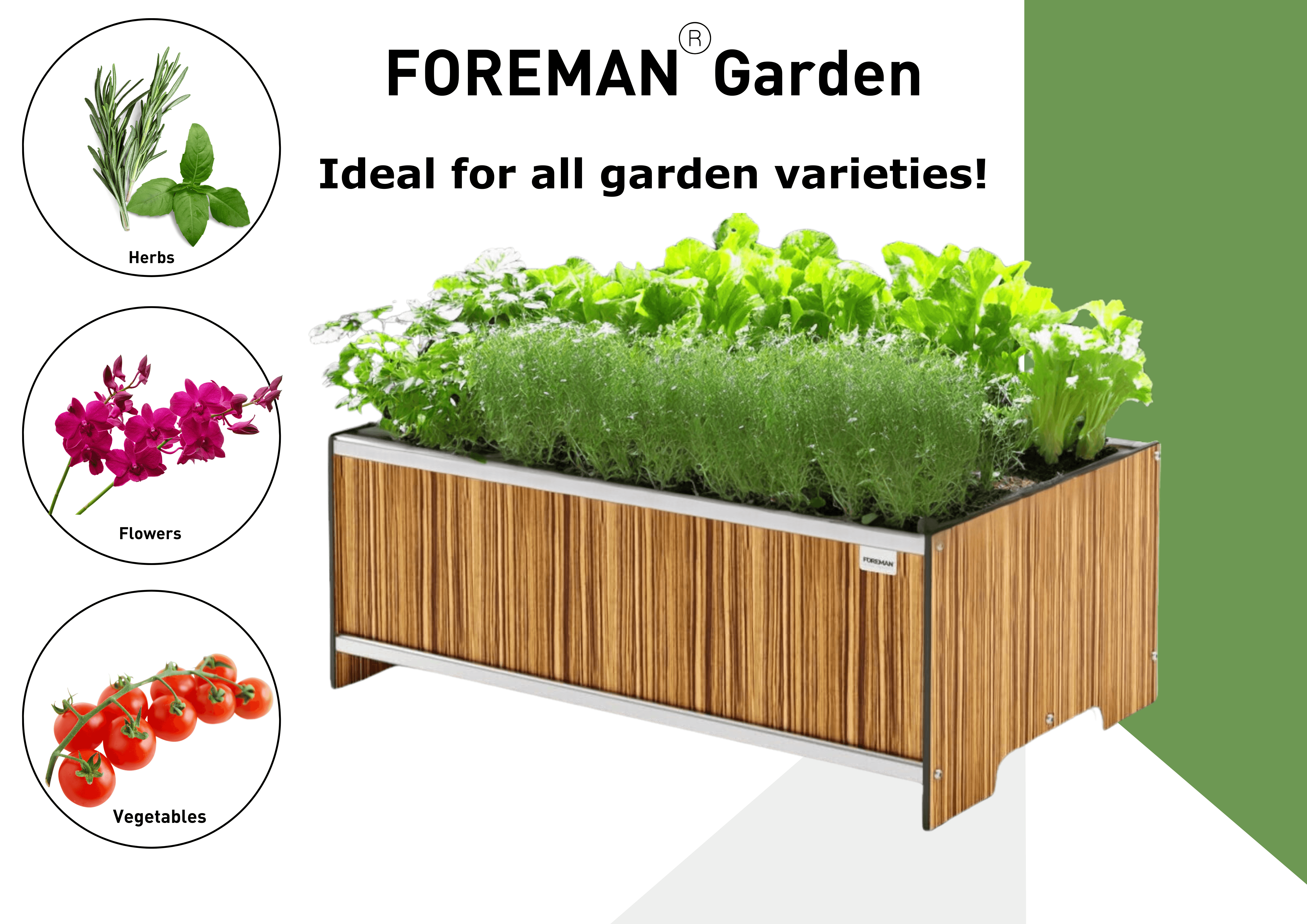FOREMAN® Raised Garden Bed - Elevated w/ Drainage - FOREMAN® Products