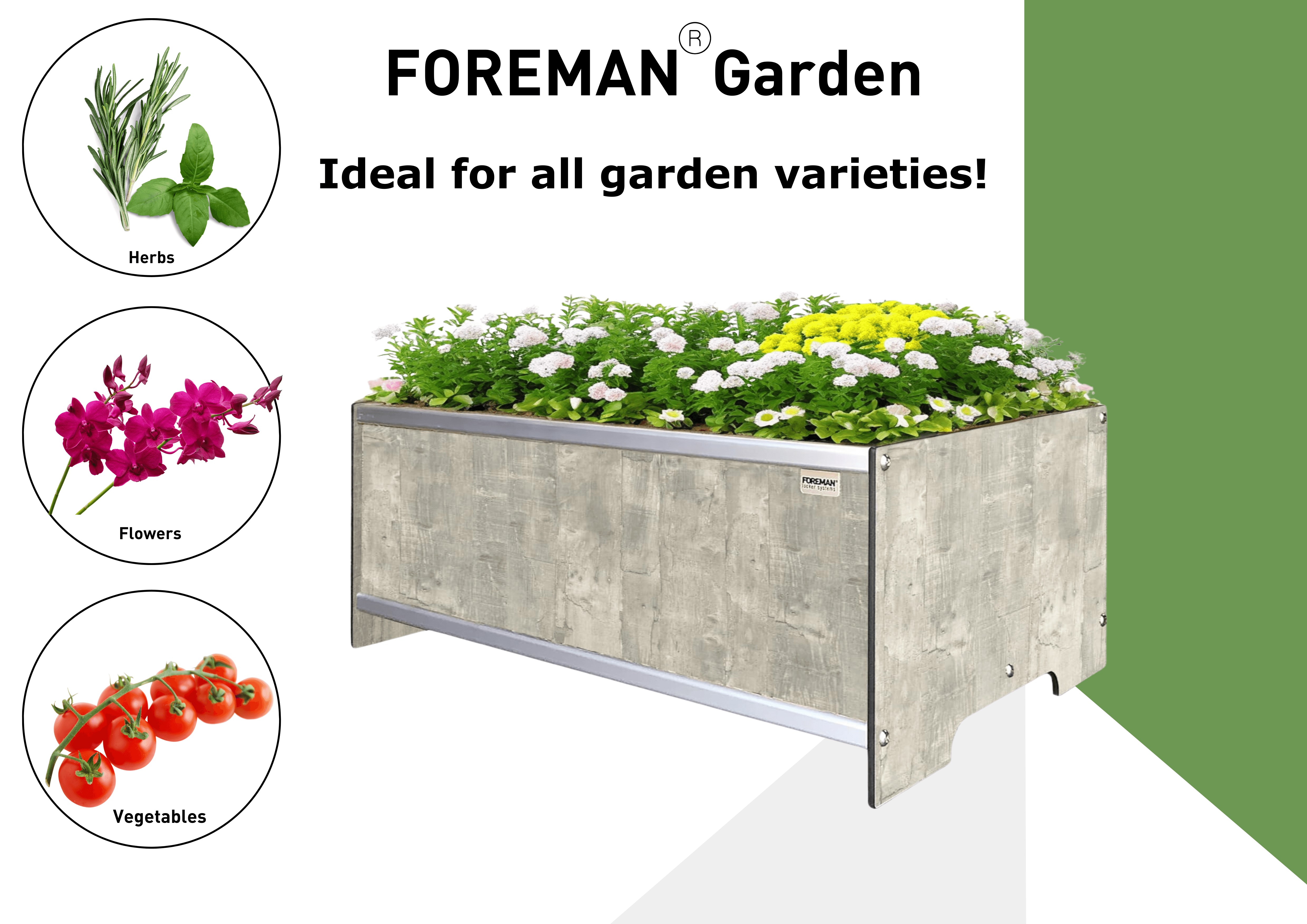 FOREMAN® Raised Garden Bed - Elevated w/ Drainage - FOREMAN® Products