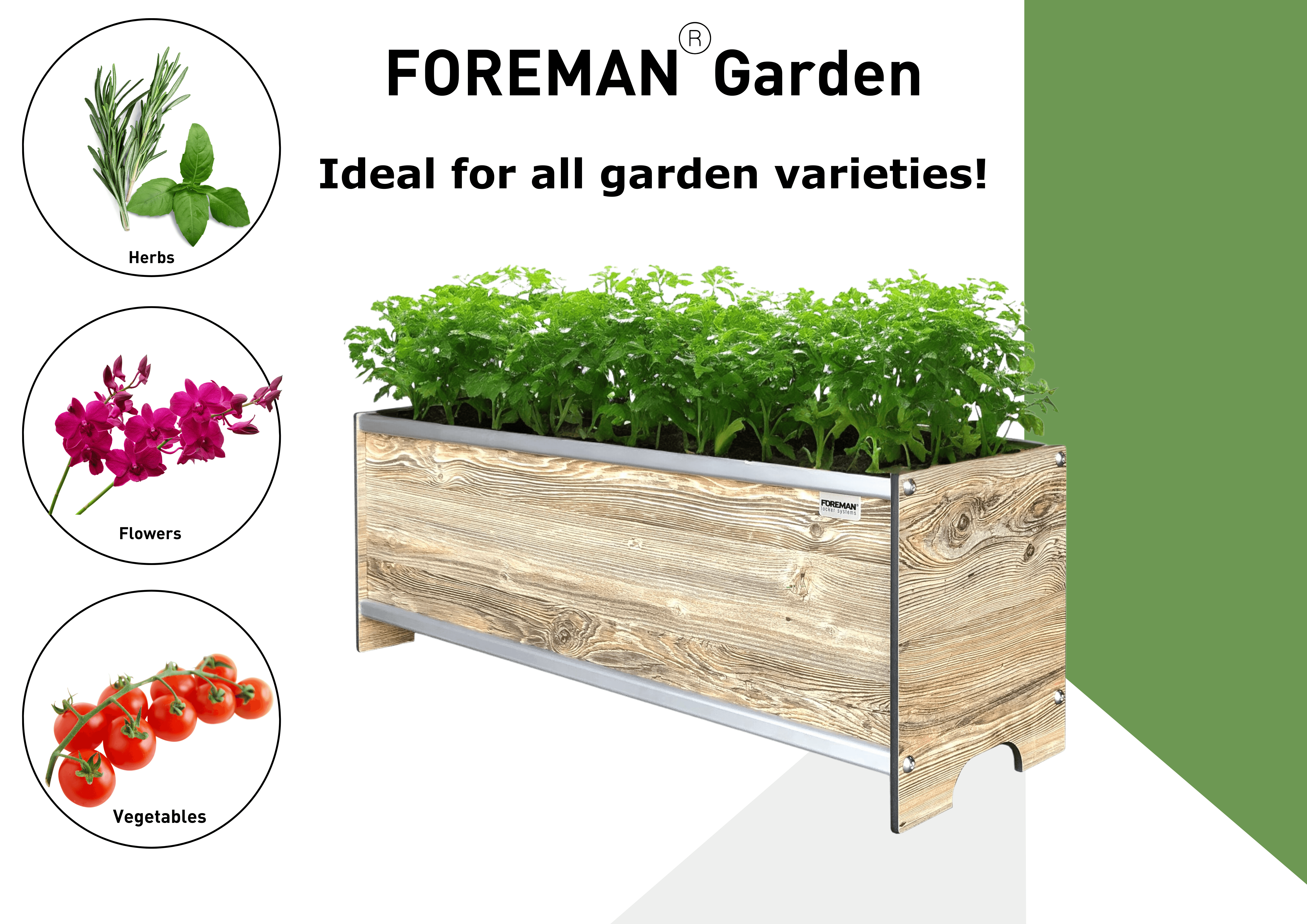 FOREMAN® Raised Garden Bed - Elevated w/ Drainage - FOREMAN® Products