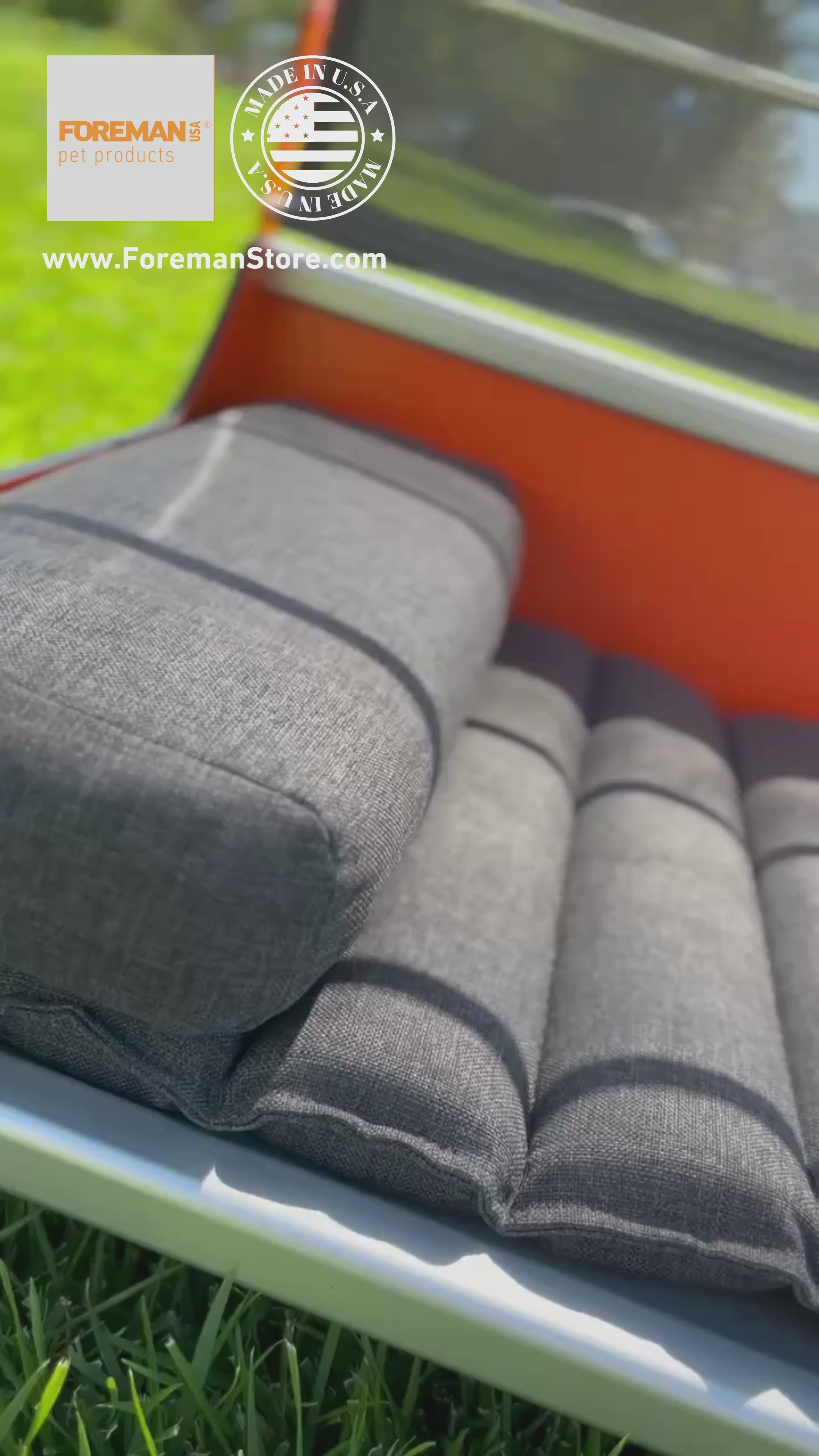 elevated dog bed with canopy video