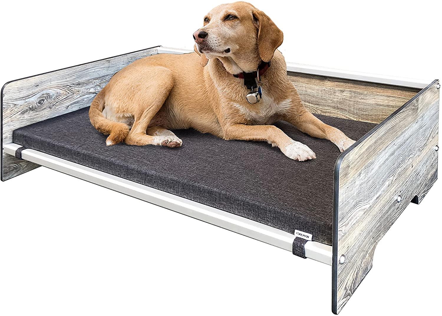 FOREMAN® Elevated Dog Bed with Washable Mattress Cover - FOREMAN® Products