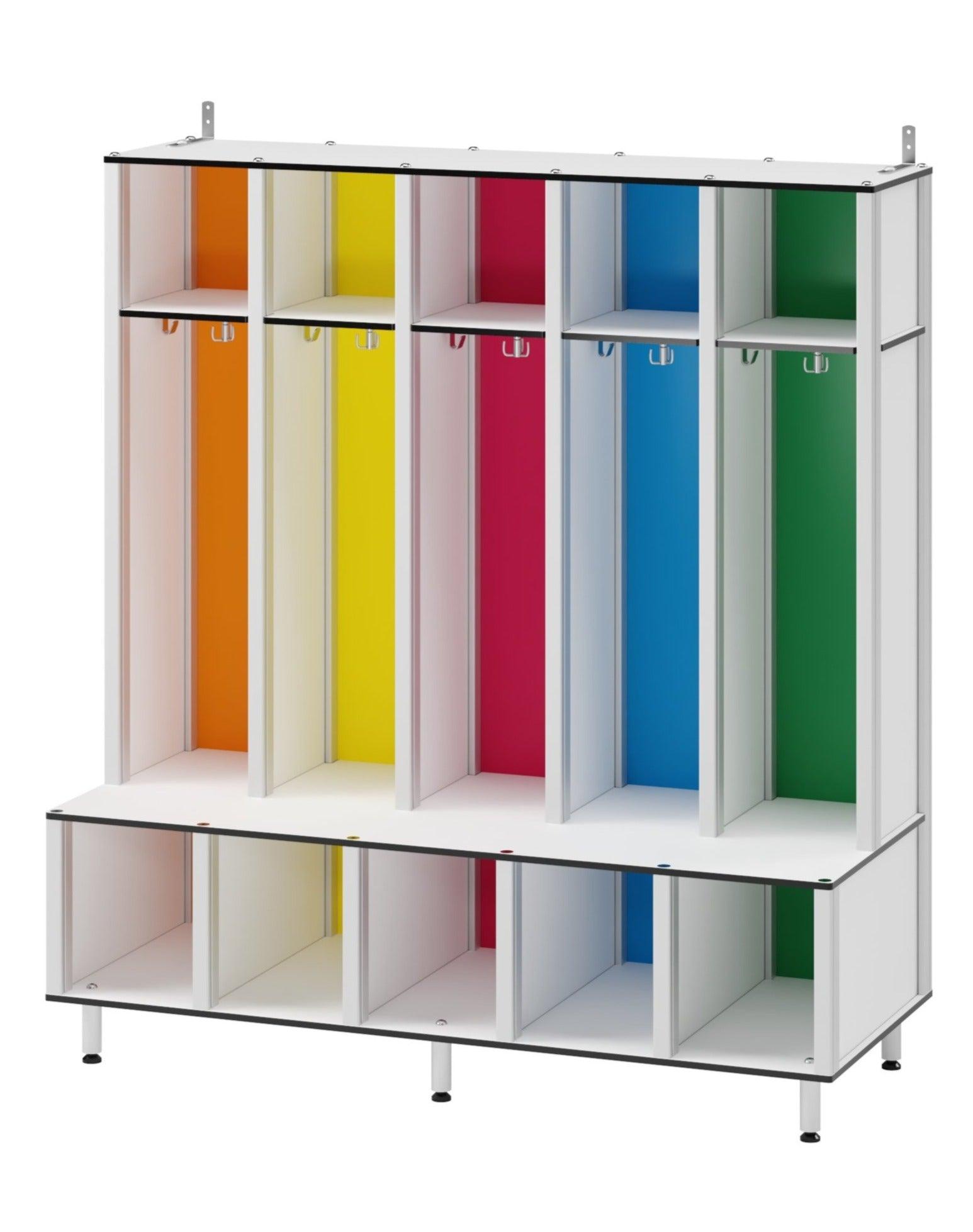 FOREMAN® Kids 5 Unit Open Cubby with Bench - FOREMAN® Products