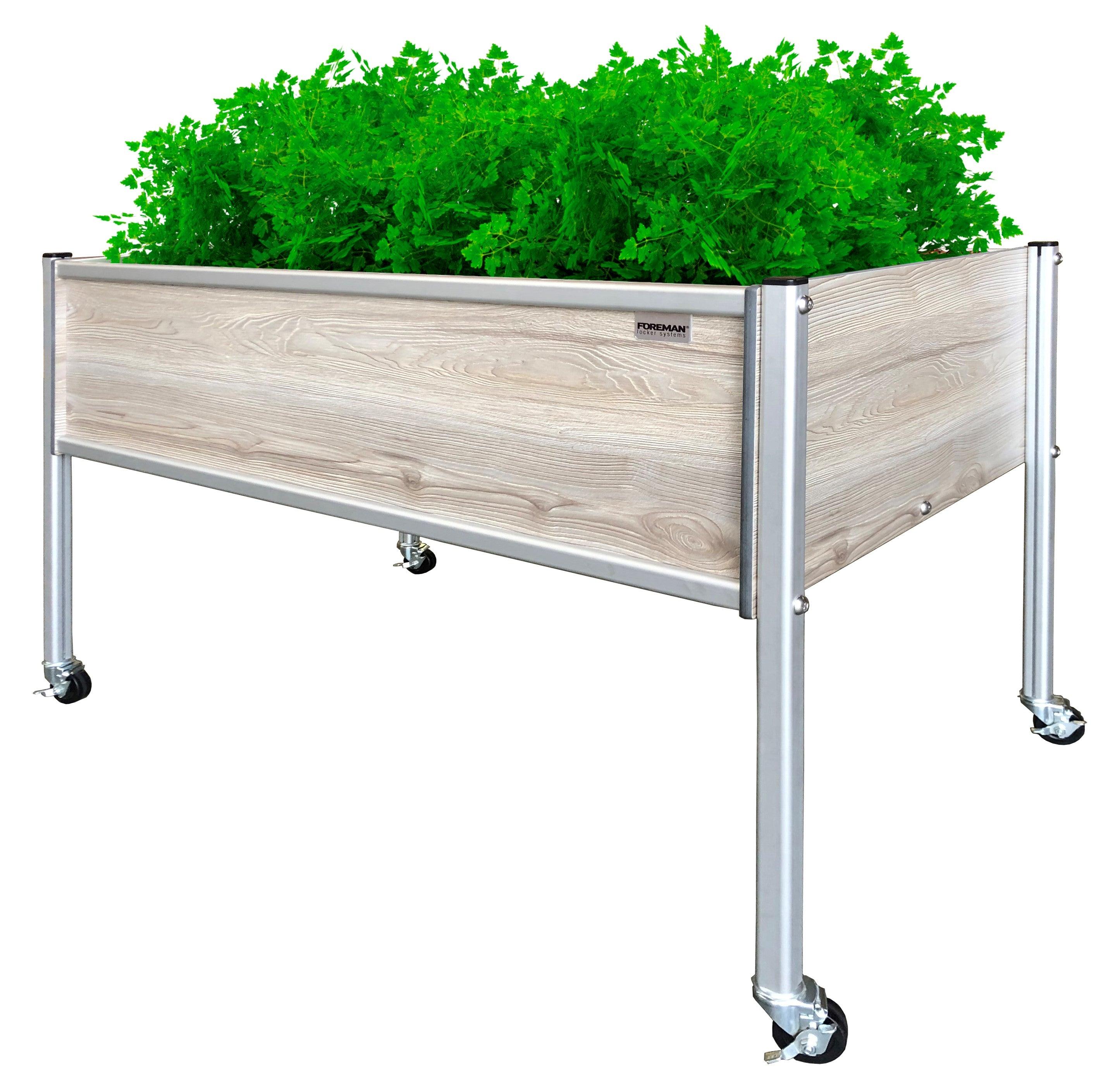 FOREMAN® Large Raised Planter w/ Wheels - FOREMAN® Products
