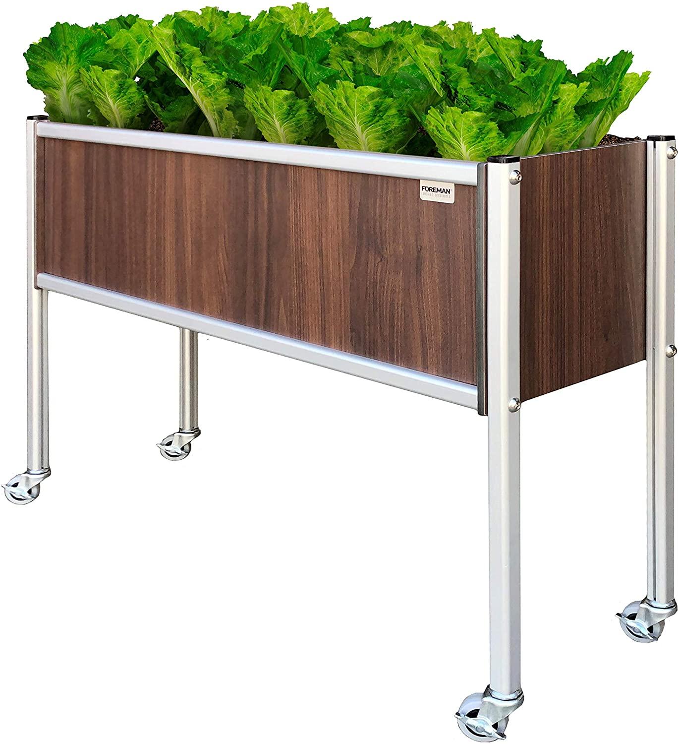 FOREMAN® Narrow Raised Garden Bed w/ Wheels - FOREMAN® Products