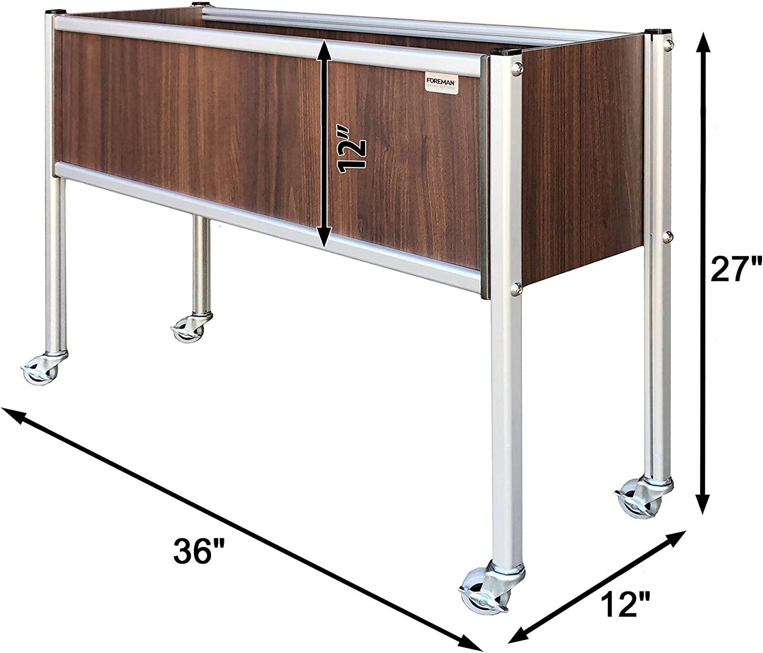 FOREMAN® Narrow Raised Garden Bed w/ Wheels - FOREMAN® Products