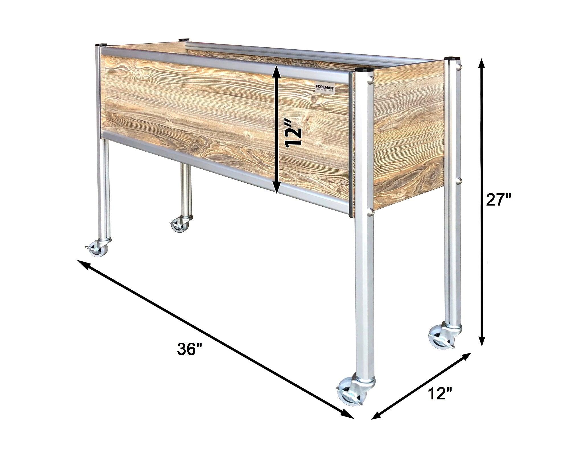 FOREMAN® Narrow Raised Garden Bed w/ Wheels - FOREMAN® Products