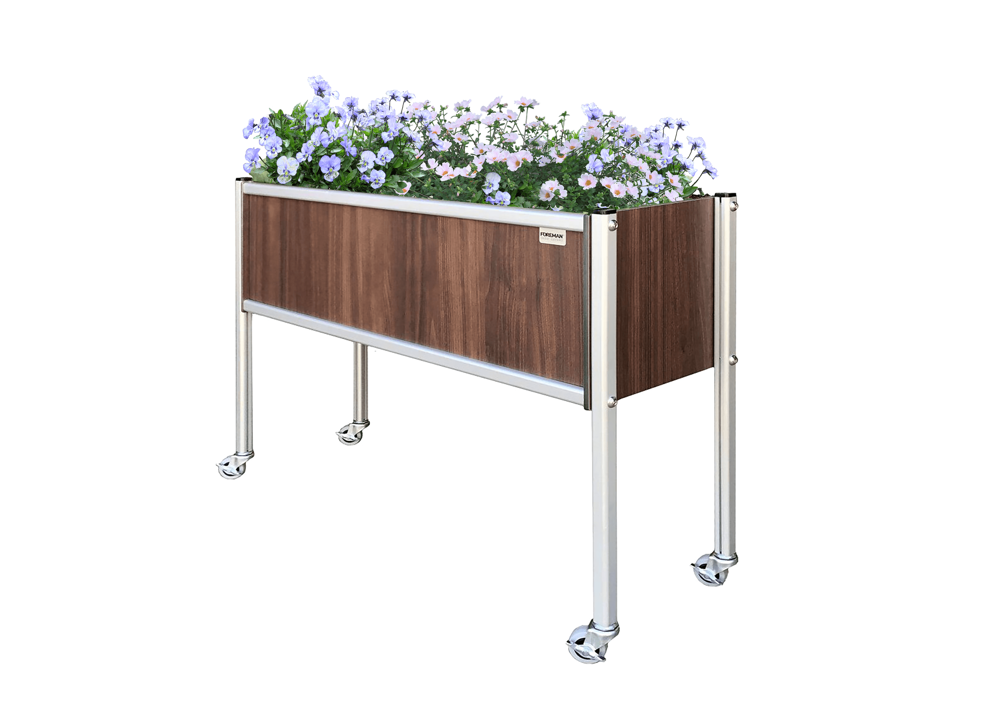 FOREMAN® Narrow Raised Garden Bed w/ Wheels - FOREMAN® Products