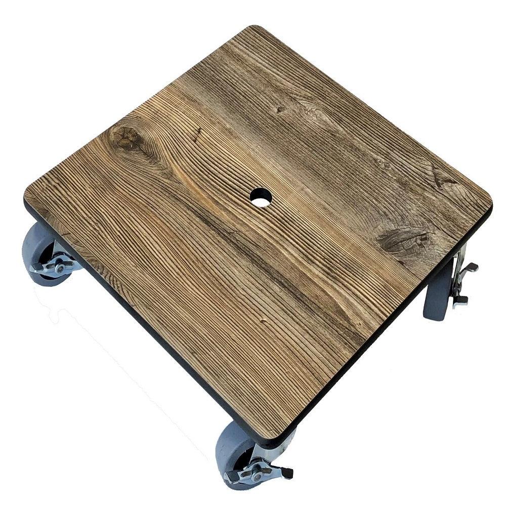 FOREMAN® Wood Grain Plant Caddy With Wheels - FOREMAN® Products