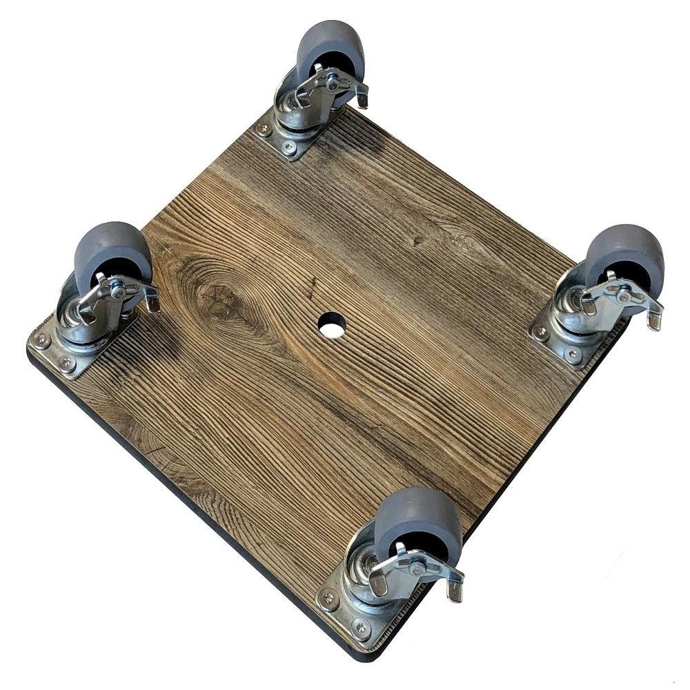 FOREMAN® Wood Grain Plant Caddy With Wheels - FOREMAN® Products