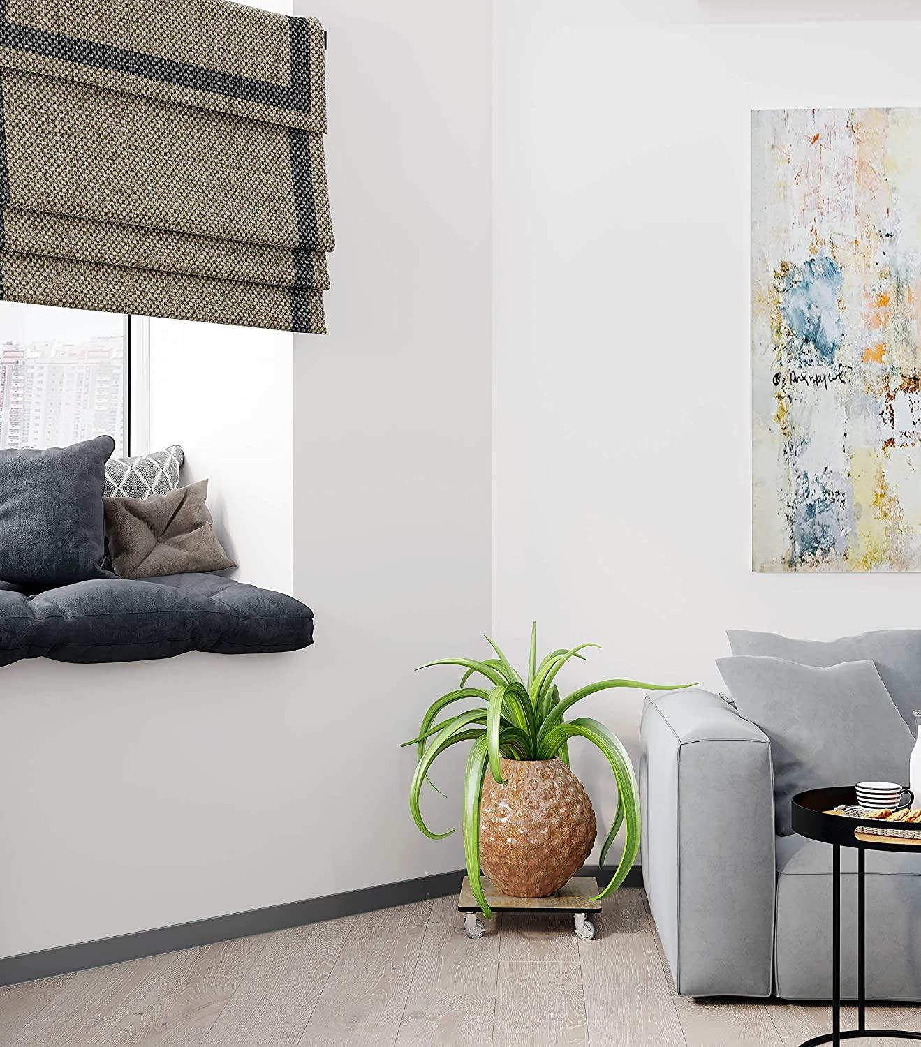 FOREMAN® Wood Grain Plant Caddy With Wheels - FOREMAN® Products