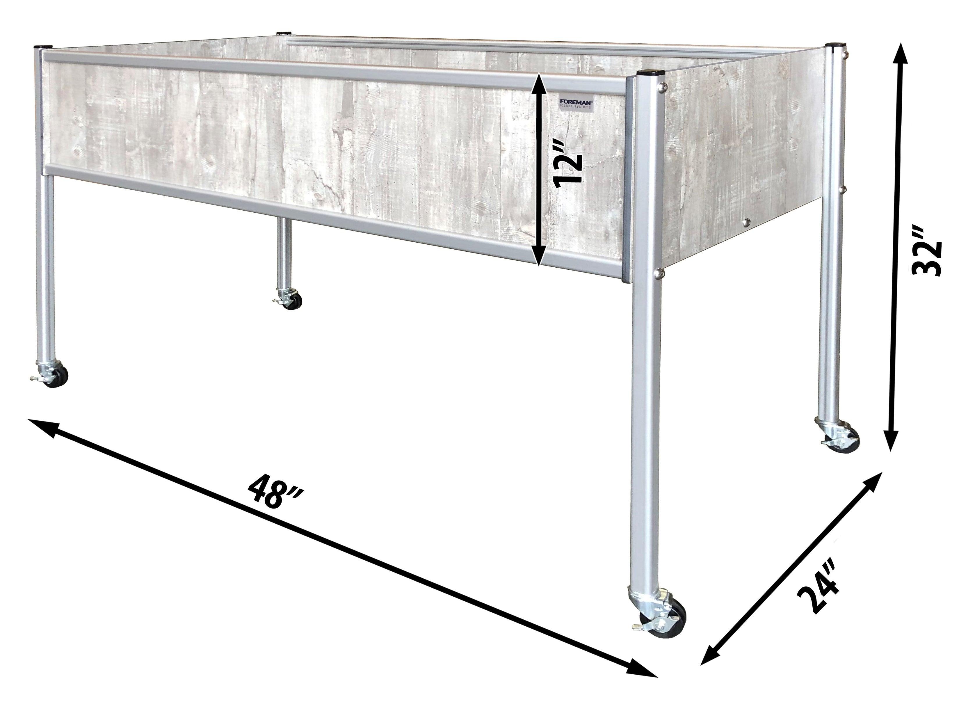 FOREMAN® XL Raised Garden Bed on legs with wheels - FOREMAN® Products
