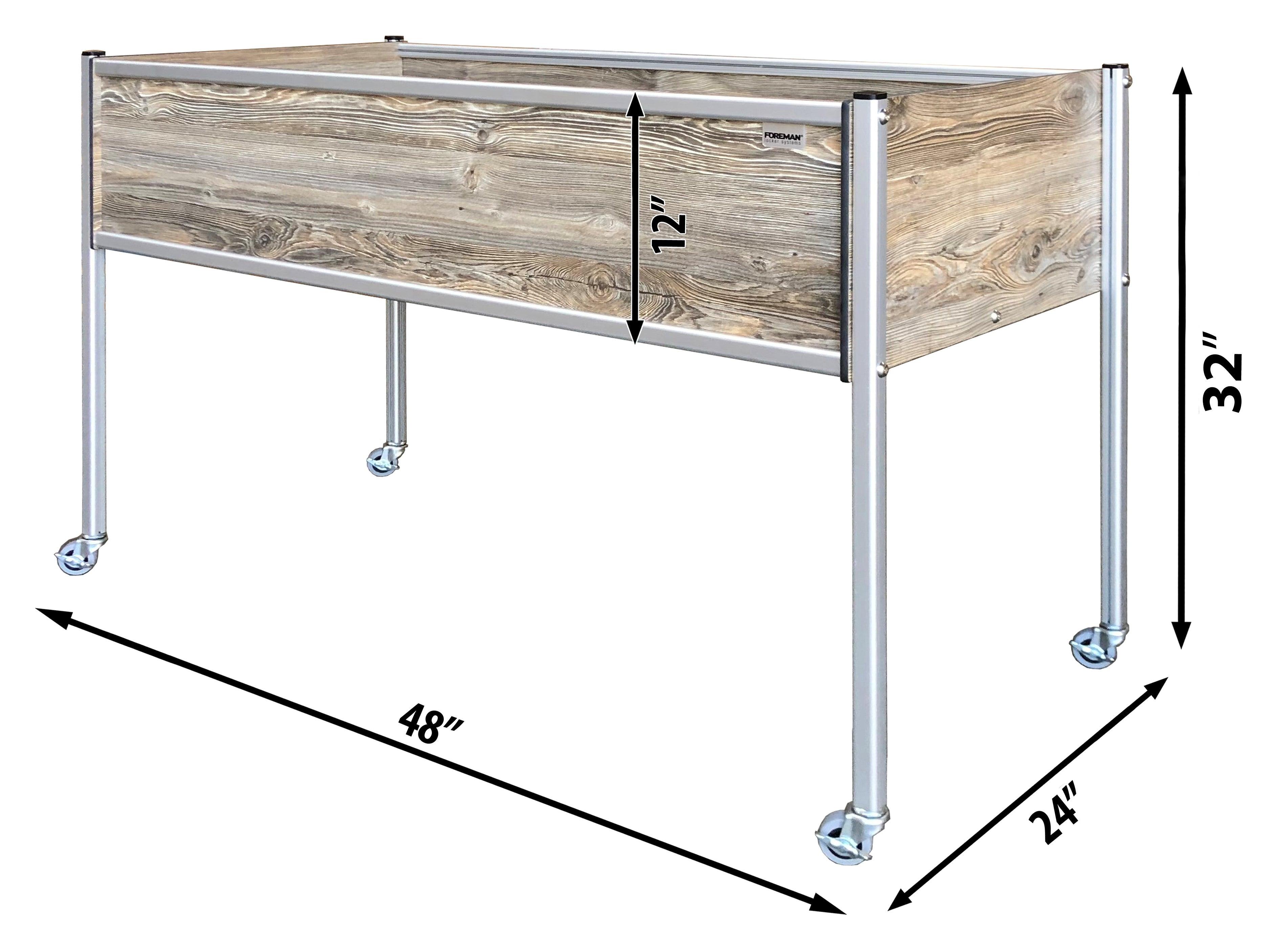 FOREMAN® XL Raised Garden Bed on legs with wheels - FOREMAN® Products