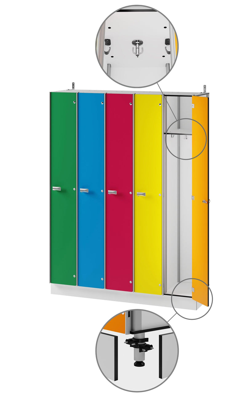 FOREMAN® Kids 5 Opening Waterproof Locker Unit - FOREMAN® Products