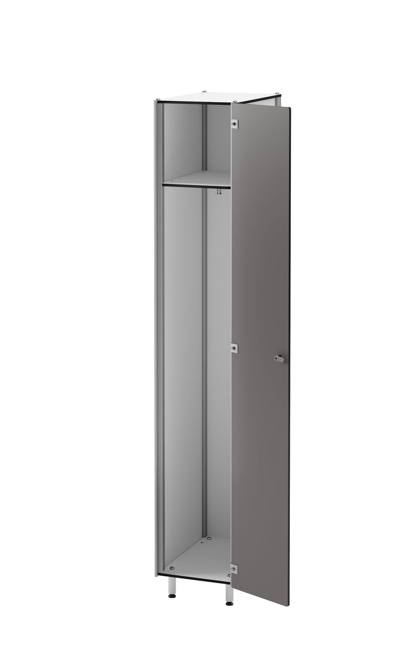 Преміальний фенольний однорівневий відкритий шафк з інтегрованим алюмінієвим профілем, важким, водостійким.