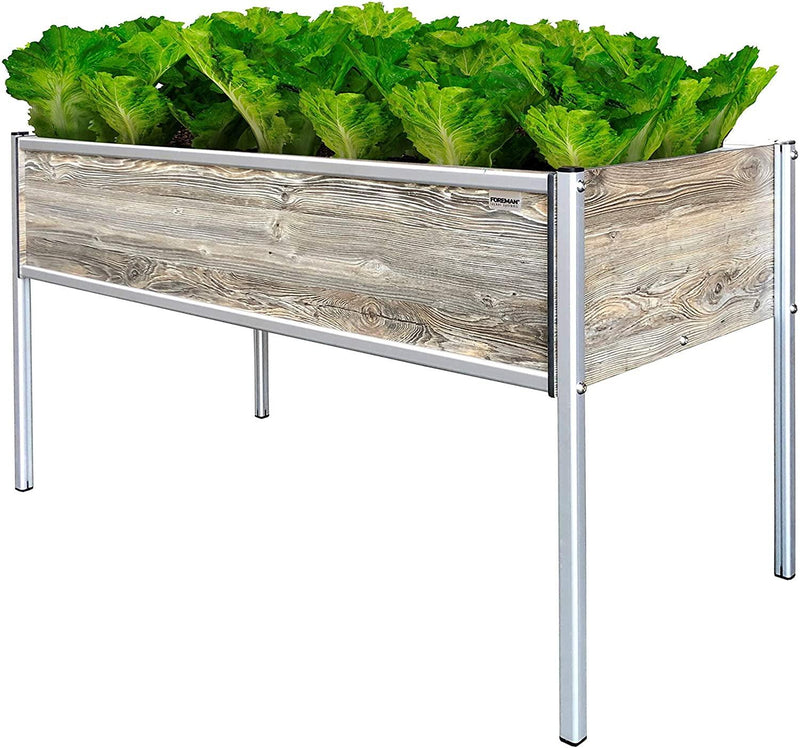 FOREMAN® Raised Garden Bed with Aluminum Legs and Premium HPL Panels 36" x 12" x 25"
