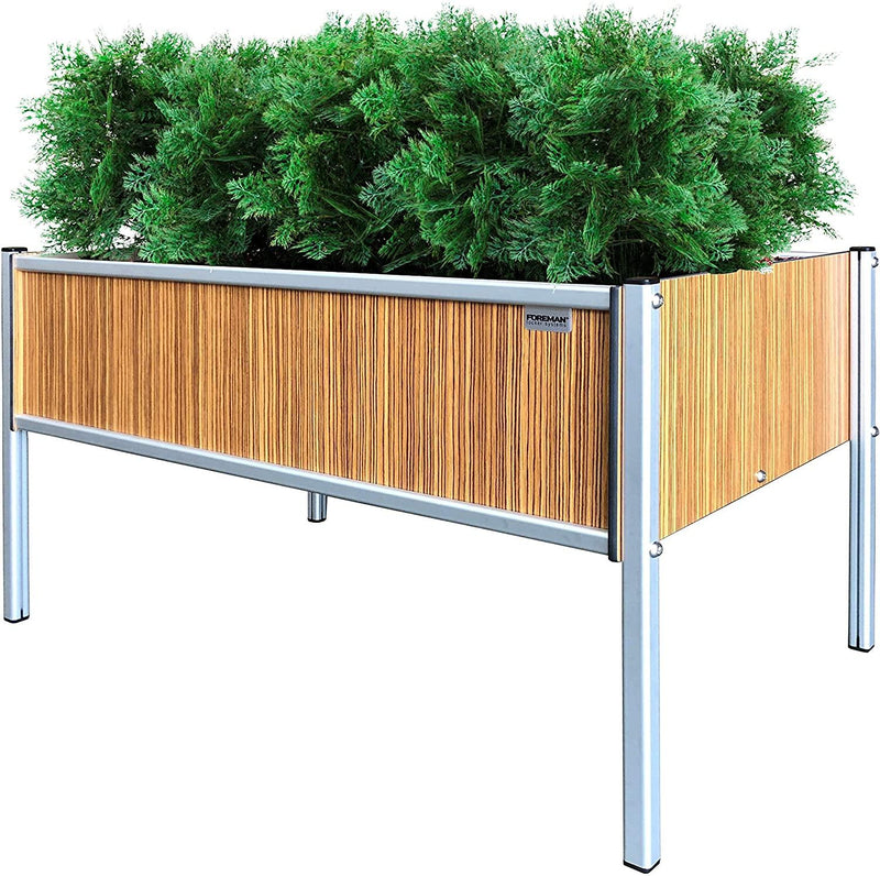 FOREMAN® Raised Garden Bed with Aluminum Legs and Premium HPL Panels 36" x 12" x 25" - FOREMAN® Products