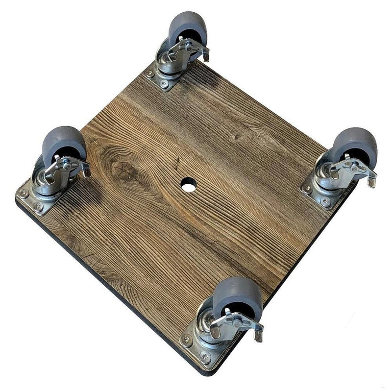 FOREMAN® Wood Grain Plant Caddy With Wheels made from High Pressure Laminate - FOREMAN® Products