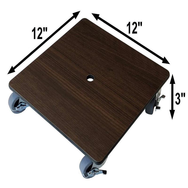 FOREMAN® Wood Grain Plant Caddy With Wheels made from High Pressure Laminate