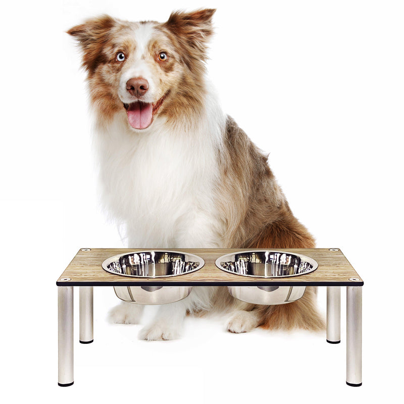 FOREMAN® Indoor / Outdoor Elevated Dog Bowl Set with High Quality Stainless Steel Bowls - FOREMAN® Products
