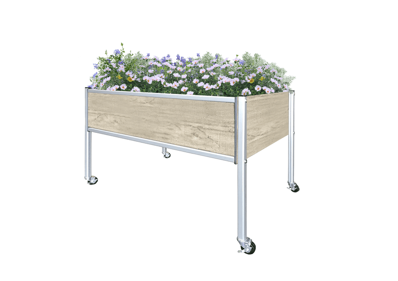 FOREMAN® Raised Garden Bed With Aluminum Legs and HPL Panels with wheels 36" x 24" x 27" - FOREMAN® Products