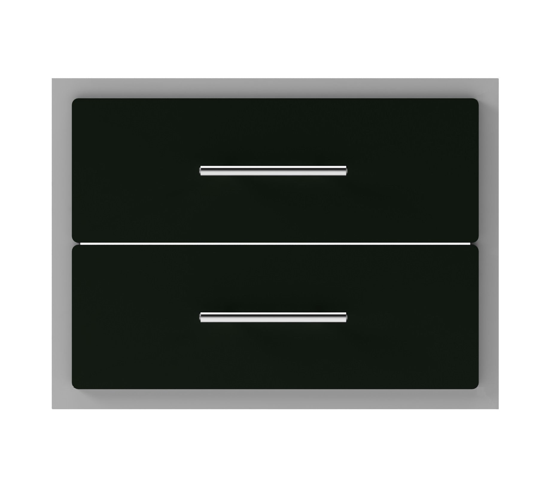Outdoor Kitchen Drawer Premium HPL Plastic for BBQ Island, Grilling Station and Outside Cabinet, Double 17"Wx12"Hx21"D