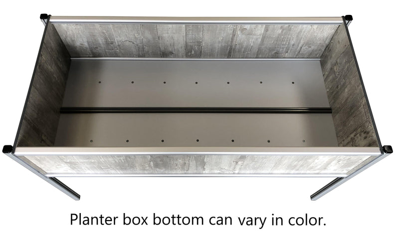 FOREMAN® Raised Garden Bed with High Quality HPL And Aluminum Legs 48" x 24"x 32"H with Casters.